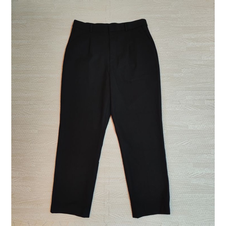 Uniqlo กางเกง Ezy Heattech 2 Way Smart Ankle Pants สีดำ Size XL หญิง มือ2