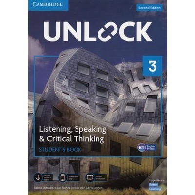 DKTODAY หนังสือ UNLOCK LIST&SPEAK 3:SB WITH ONLINE WB PACK (2ED)