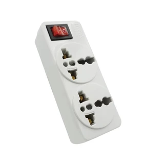 ปลั๊กไฟ Data Universal Adapter 2 Way 1 Switch TIS DP2 By Banana IT