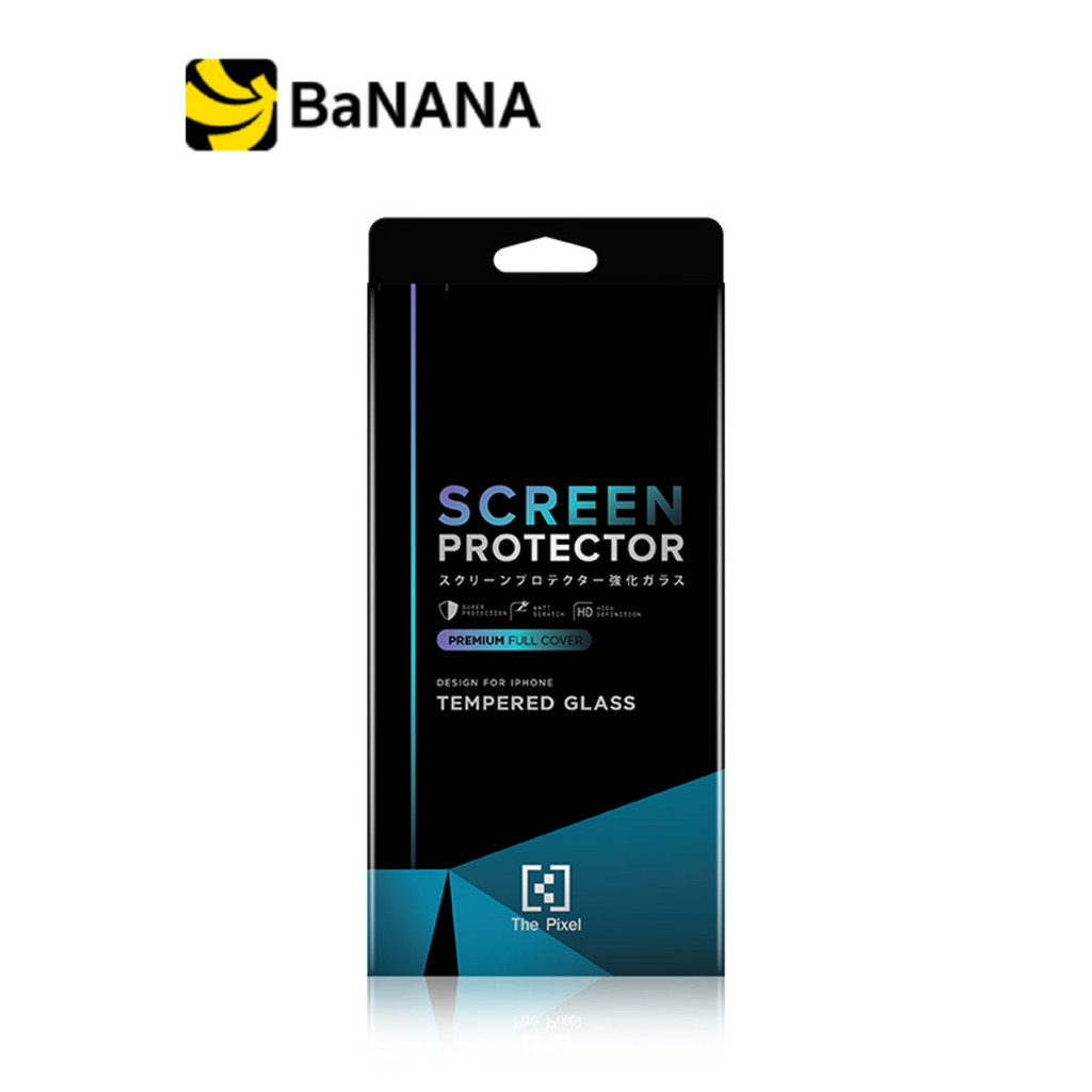 The Pixel ฟิล์ม Tempered Glass iPhone 15 Plus (6.7inch) Black By Banana IT