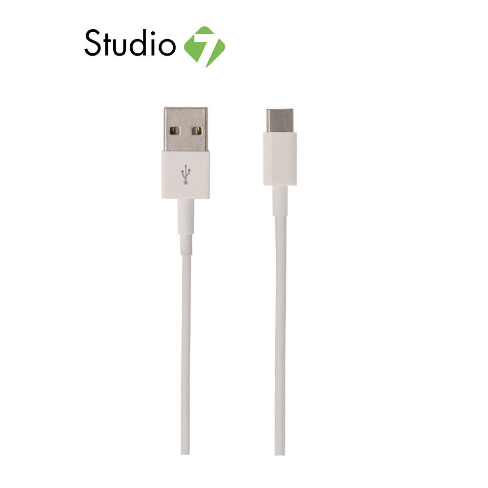 สายชาร์จ TECHPRO USB-A to USB-C 1 เมตร (TP-C01) White by Studio7