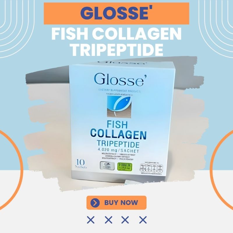 GLOSSE​' 💙 นาโนคอลลาเจน​ นวัตกรรม​ใหม่ ดูแลลึก 🇰🇷 bHIP ของแท้ 💯%​  1 กล่องมี 10 ซอง