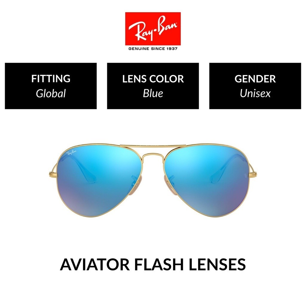 Ray-Ban Aviator Large Metal - RB3025 112/17 -sunglasses แว่นกันแดด