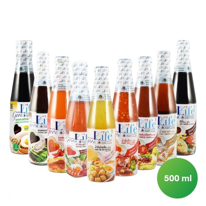 Goodlife ( กู๊ดไรฟ์ ) 200-500ml เครื่องปรุงอาหารคลีน สูตรลดน้ำตาล และ เกลือโซเดียม เครื่องปรุงรส ซอสปรุงรส