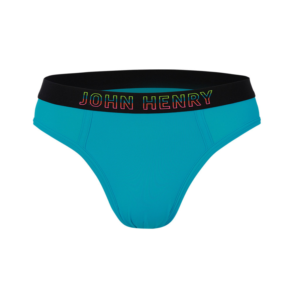 JOHN HENRY UNDERWEAR Neon กางเกงชั้นในผู้ชาย ทรงบรี๊ฟ รุ่น JU JU2NE303 สีฟ้า