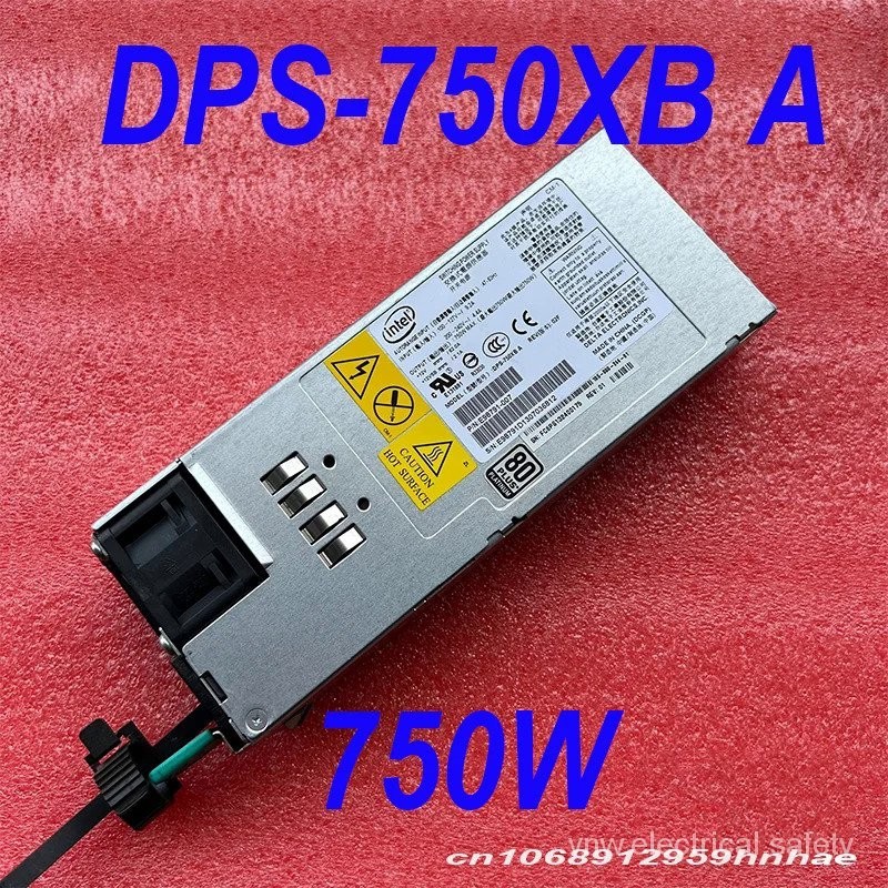 98% ใหม่ของแท้สำหรับ AC100-240V 750วัตต์ Intel เซิร์ฟเวอร์พาวเวอร์ซัพพลายสำหรับ DPS-750XB A DPS-750X