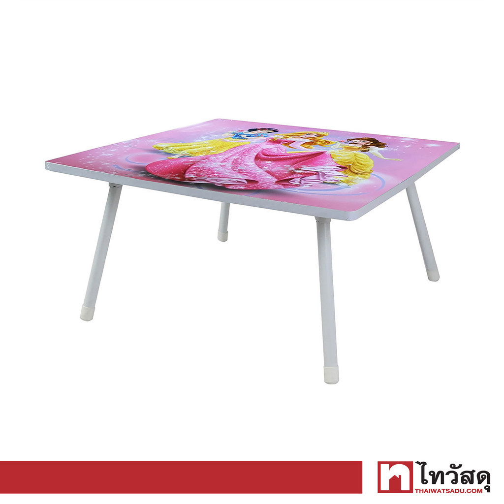 KASSA โต๊ะพับญี่ปุ่น รุ่น PRINCESS ขนาด 60 x 60 ซม. สีชมพู