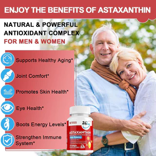 NEVISS Astaxanthin 24mg + Ashwagandha Root Extract & Grape Seed Oil Extract ,75 softgels (Sku.2011)