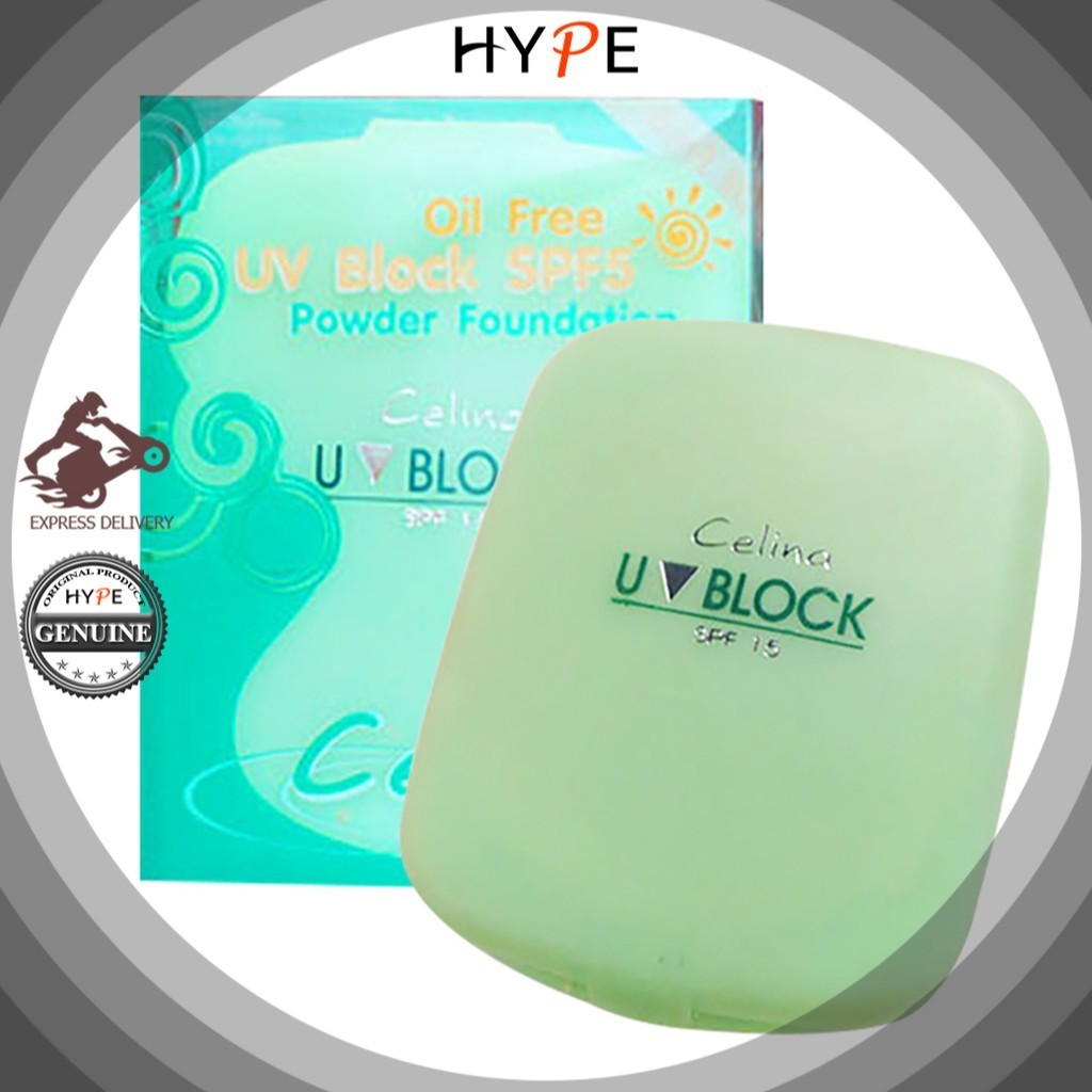 แป้งพริตตี้ แป้งพัฟ เซลิน่า Celina UV Block Oil Free Powder Foundation SPF15 เซลีน่า ยูวีบล็อก - รูปที่ 2
