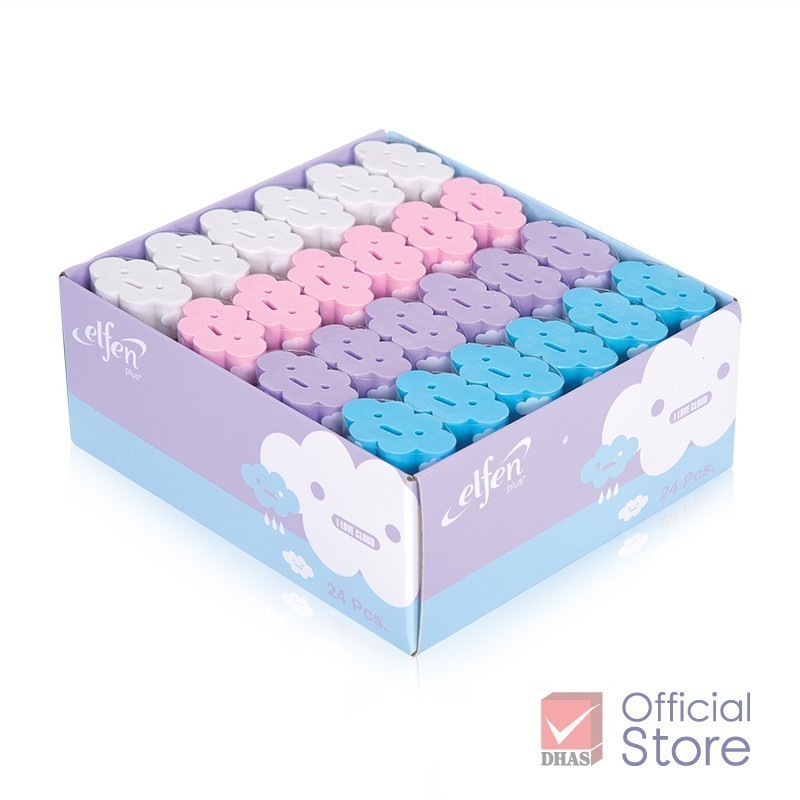 [Clearance Sale] Elfen Plus ยางลบ แฟนซี รุ่นก้อนเมฆ คละสี จำนวน 1 ก้อน