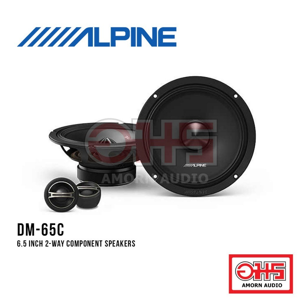 ALPINE DM-65C 6.5 Inch 2-Way Component Speakers