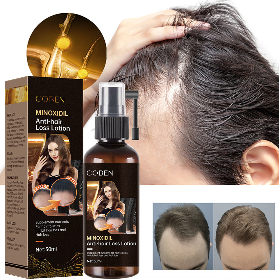 Organic Ginger Hair Loss Spray and Serum Refreshing 2-in-1 Leave-In Hair Growth Oil for Professional Hair Care Use at Ho