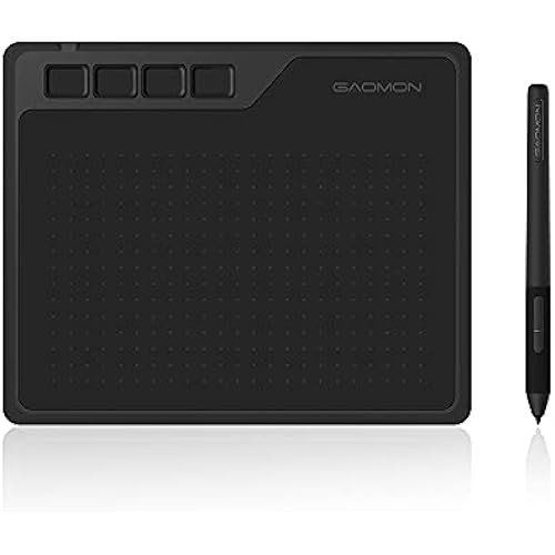 GAOMON S620 6.5x4" pen tab with 8192 level pressure 4 shortcut keys and powerless windows/mac/android compatible...