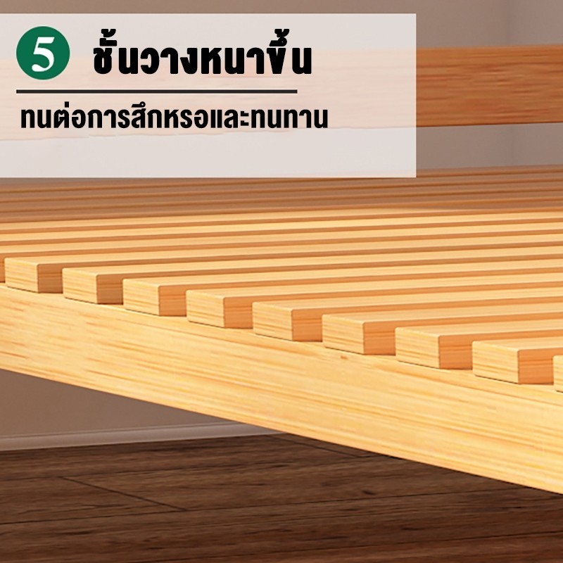 ราวตากผ้า ราวแขวนเสื้อผ้าบาร์คู่ พร้อมชั้นวางของและตะขอแขวนเสื้อแขวนหมวก รองรับน้ำหนัก 200kg พร้อมส่ง - รูปที่ 5