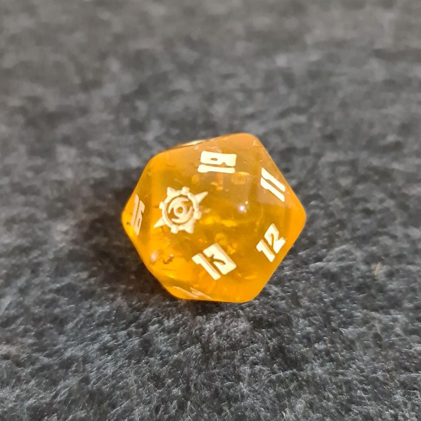 ลูกเต๋า Dice MTG D20 นับ Life Point แบบ Spindown ชุด LOST CAVERNS OF IXALAN GIFT BUNDLE (LC1) สีแดง