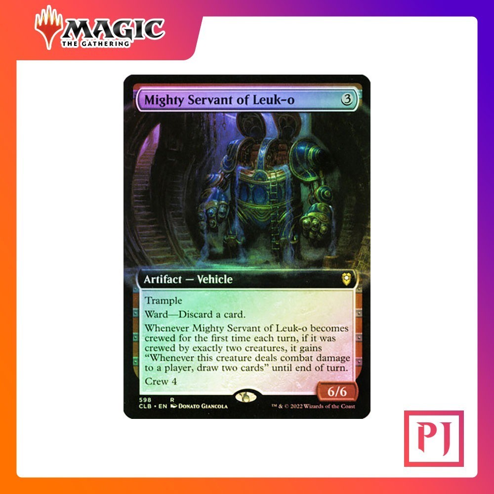 [MTG] Mighty Servant of Leuk-o (Extended Art) [CLB] [ARTIFACT] [RARE] [FOIL] [ENG] (การ์ดเมจิค / Magic the Gathering)