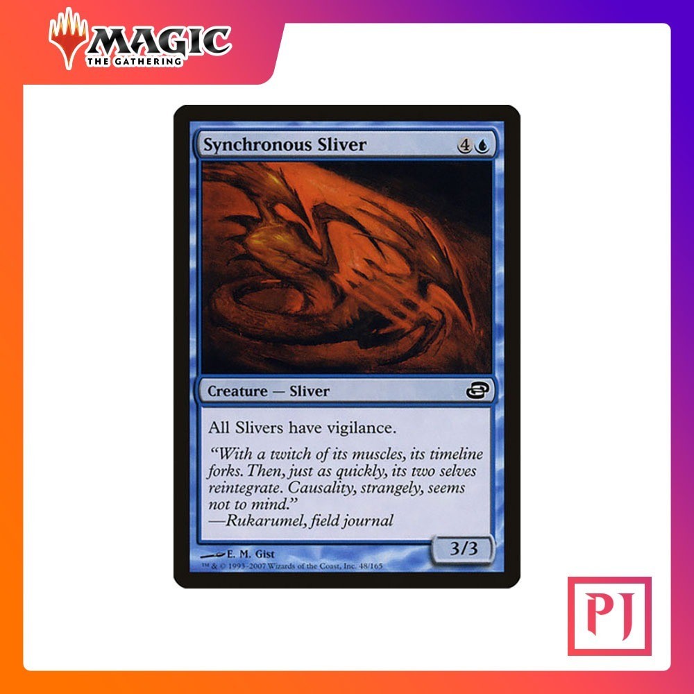 [MTG] Synchronous Sliver [PLC] [BLUE] [COMMON] [NORMAL] [ENG] (การ์ดเมจิค / Magic the Gathering)