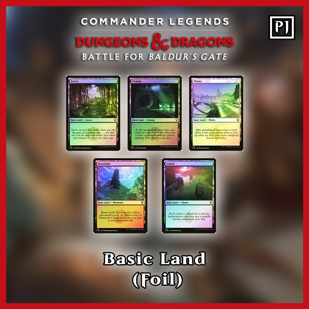 [MTG] Basic Land Commander Legends: Battle for Baldur's Gate [CLB] [LAND] [COMMON] [FOIL] [ENG] (Magic the Gathering)