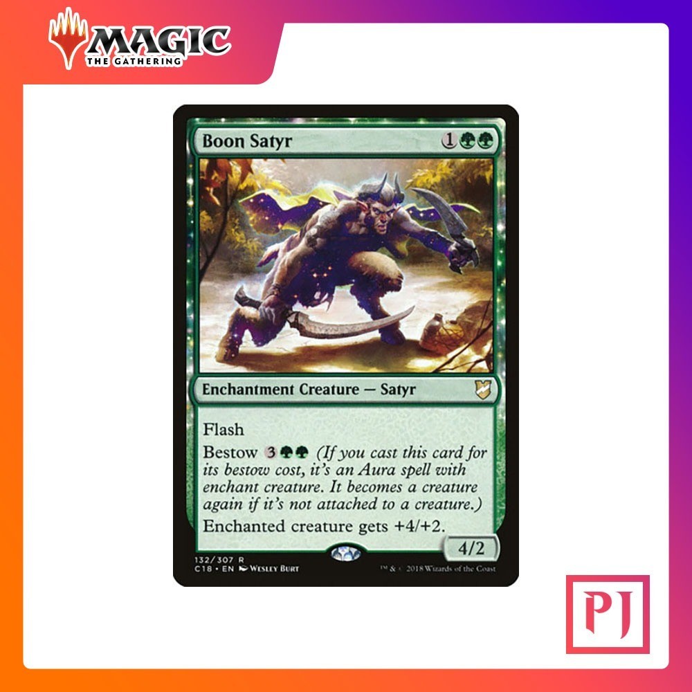 [MTG] Boon Satyr [C18] [GREEN] [RARE] [NORMAL] [ENG] (การ์ดเมจิค / Magic the Gathering)
