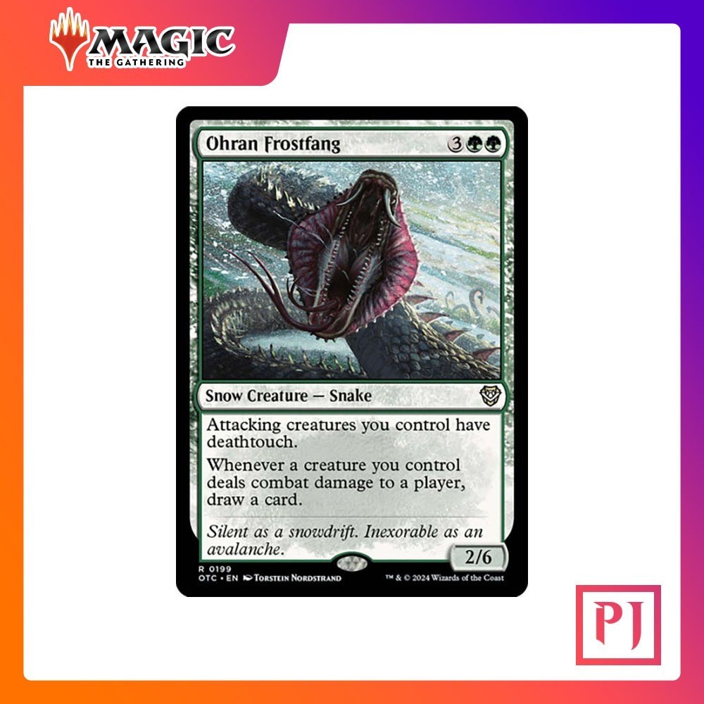 [MTG] Ohran Frostfang [OTC] [GREEN] [RARE] [NORMAL] [ENG] (การ์ดเมจิค / Magic the Gathering)