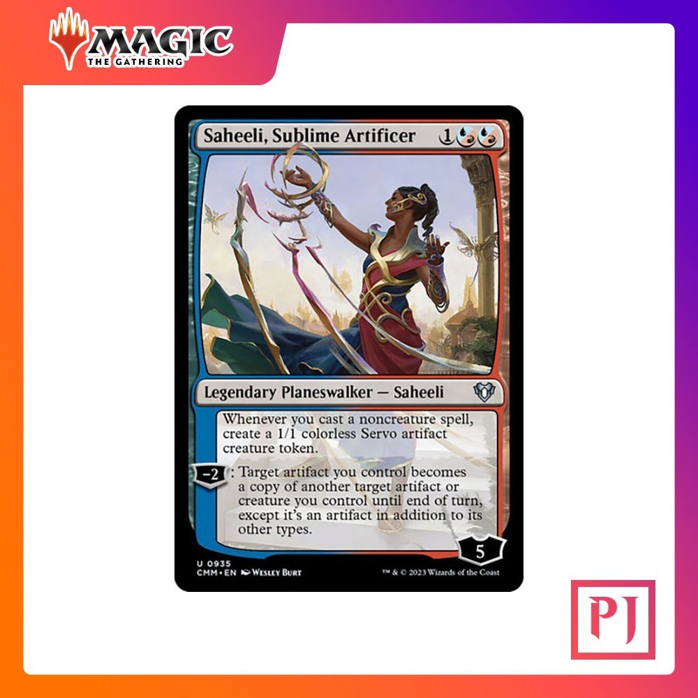 [MTG] Saheeli, Sublime Artificer [CMM] [MULTI] [UNCOM] [NORMAL] [ENG] (การ์ดเมจิค / Magic the Gather