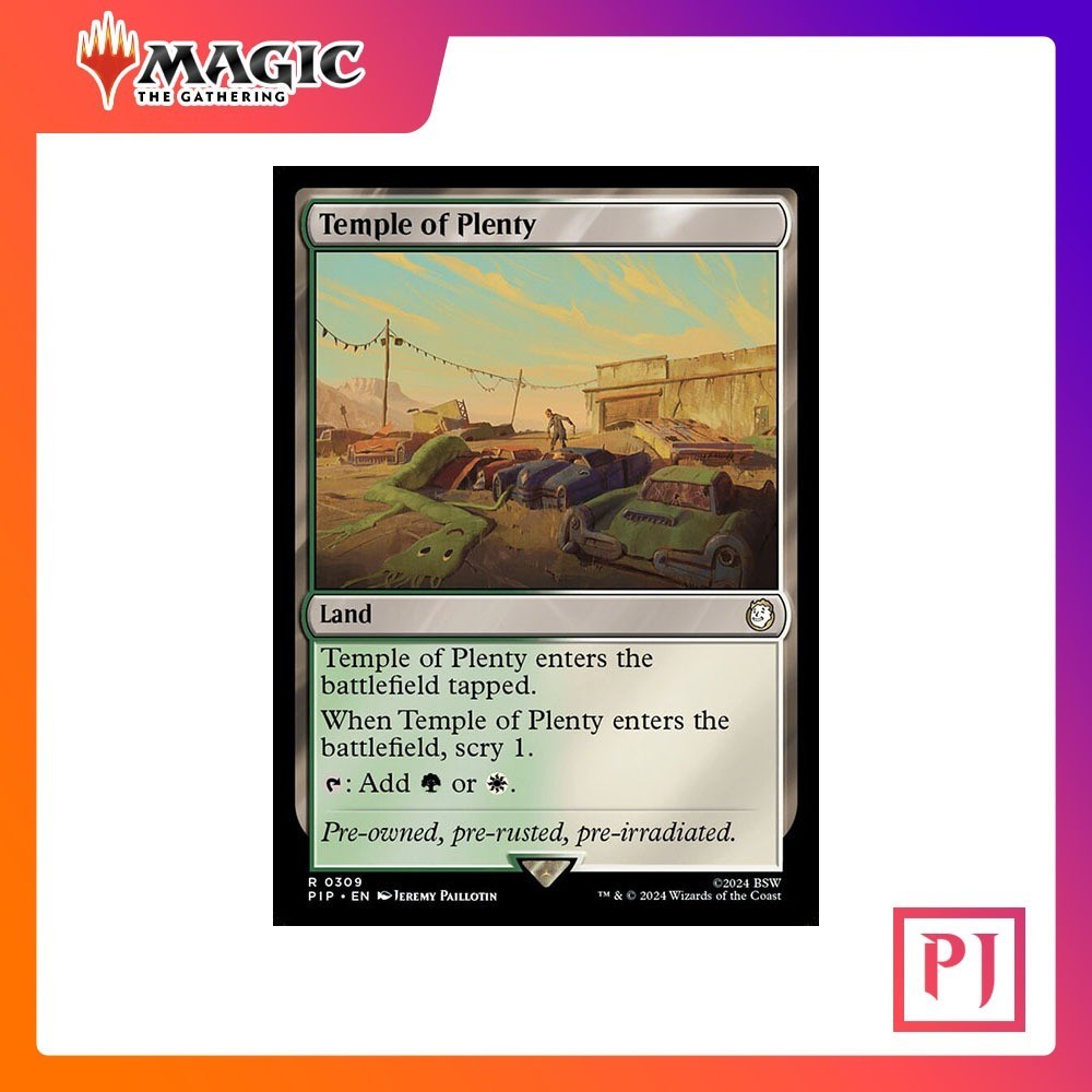 [MTG] Temple of Plenty - Fallout Commander [PIP] [LAND] [RARE] [NORMAL] [ENG] (Magic the Gathering)