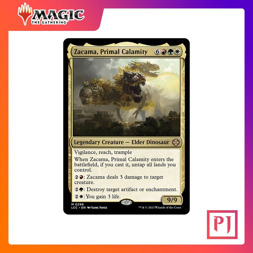 [MTG] Zacama, Primal Calamity [LCC] [MULTI] [MYTHIC] [NORMAL] [ENG] (การ์ดเมจิค / Magic the Gatherin