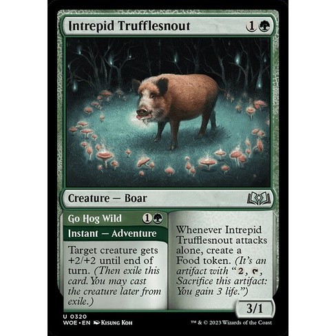 [Wilds of Eldraine] - [WOE] - [Intrepid Trufflesnout] - (U) - [2023]