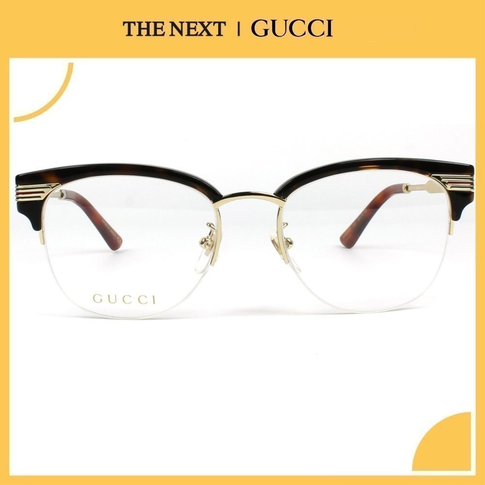 แว่นสายตา Gucci 0201O Clearance Sale  แว่นสายตาสั้น สายตายาว แว่นกรองแสง กรอบแว่นตา by THE NEXT