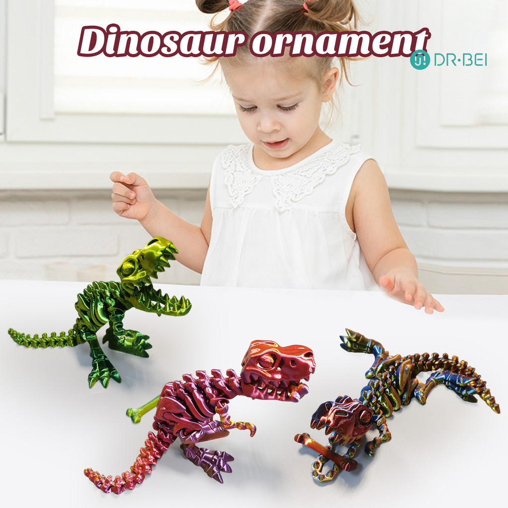 โมเดลฟิกเกอร์ไดโนเสาร์ 3d ข้อต่อ T-rex ขยับได้ สําหรับเด็ก และผู้ใหญ่ ตกแต่งโต๊ะ ของขวัญ