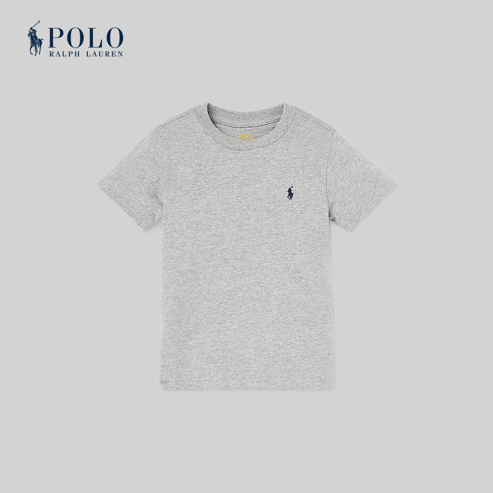 Polo Ralph Lauren Kids เสื้อยืดเด็กผู้ชาย Cotton Jersey Crewneck Tee รุ่น CWPOTSHB8020179 สีเทา