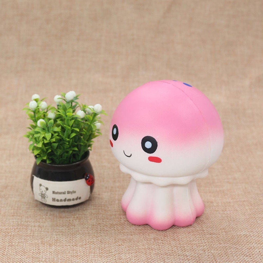 UAnimal Toys Cute Jellyfish Octopus Toy Slow Rebound Decompression Toy Squeezing Toy