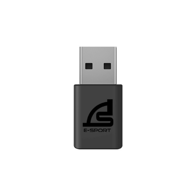 SIGNO  A0155493 - WIRELESS HEADSET (7.1)  WP-601BLK MARLOS BLACK - A0155493