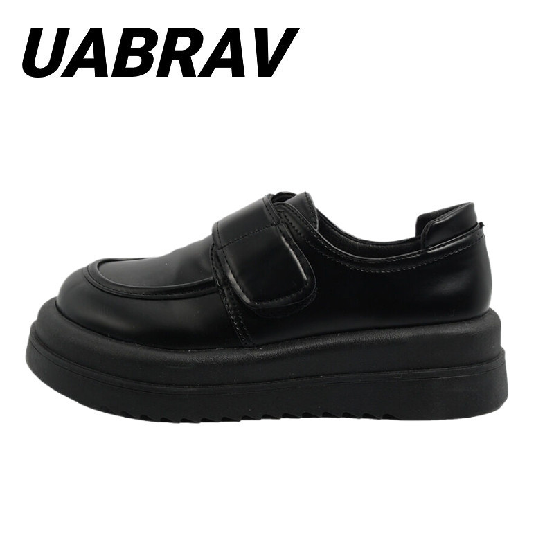 UABRAV.รองเท้าโลฟเฟอร์ หนังนิ่ม เข้ากับทุกการแต่งกาย สไตล์อังกฤษ แฟชั่นเรโทร สําหรับผู้หญิง(ขนาด:35-40)