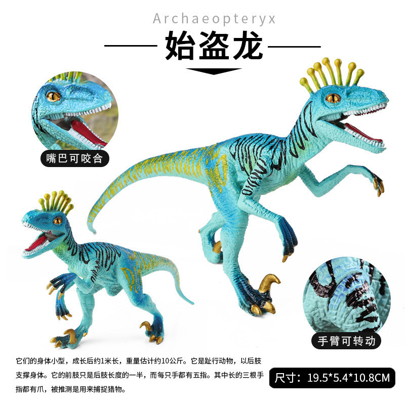 Dinosaur Toy Children Boy Simulation Solid Dinosaur Model Carnivorous Eoraptor Wild Animal Model Tyr