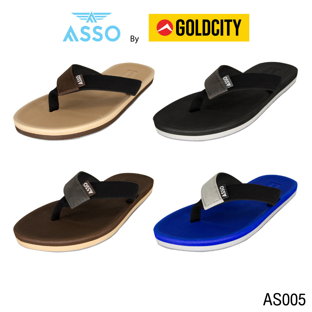 GOLDCITY รองเท้าแตะ แบบหนีบ UNISEX ใส่สบาย น้ำหนักเบา กันลื่น (37-45)  รุ่น AS005
