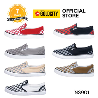 GOLDCITY รองเท้าสลิปออน UNISEX พื้นยางพารา กันลื่น ใส่สบาย ใส่ได้ทุกวัน (39-45) รุ่น NS901