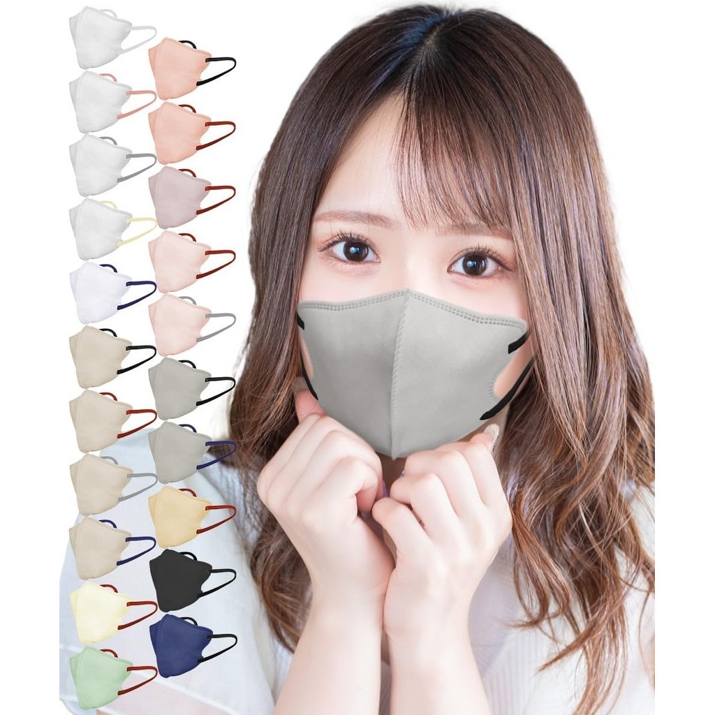 Direct from Japan [TJ TRAD JAPAN] Medical Surgical Mask Non-woven Fabric Small Mask Japan Three-dimensional (Small 30 sheets, Gray × Black)