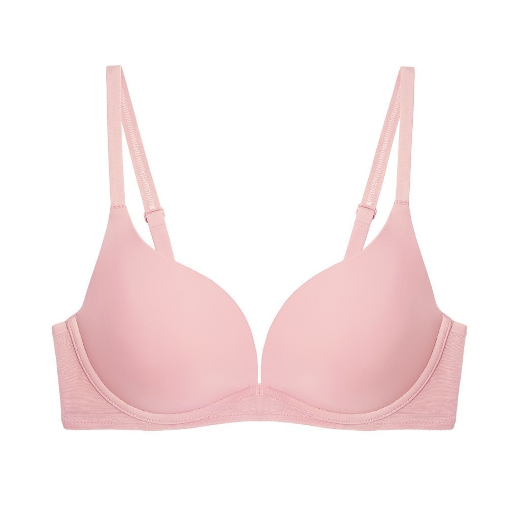 Triumph เสื้อชั้นในไม่มีโครงแบบดีฟวี รุ่น Invisible Inside-Out HU DV รหัส 10210421 สีชมพู 6536