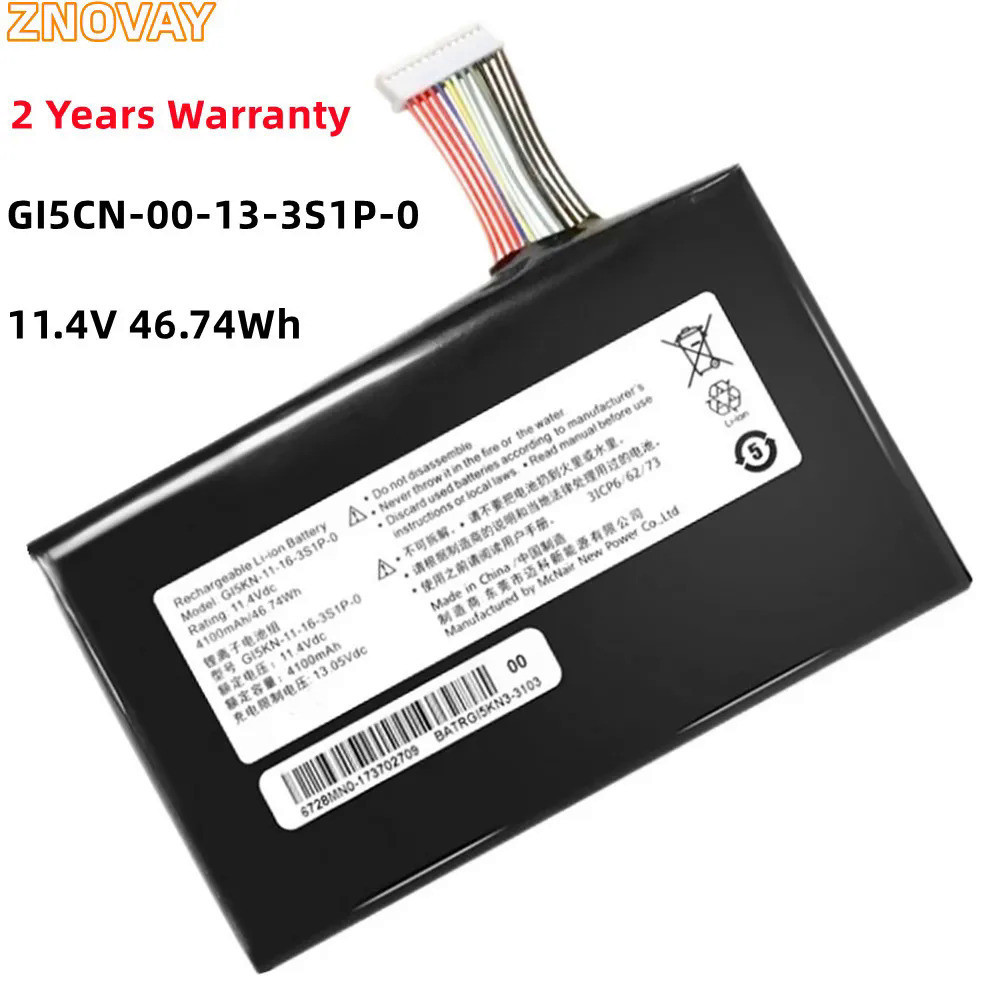 ZNOVAY GI5CN-00-13-3S1P-0 46.74Wh Battery For HASEE Z7M-KP5GC Z7M-KP7GC GE5S02 MACHENIKE T90-Ti3C T9
