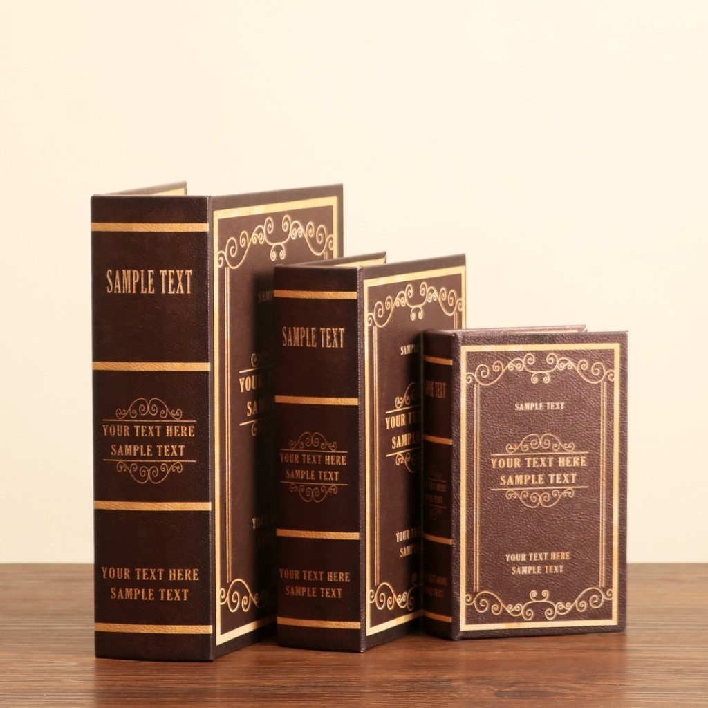 Retro Creative Crafts Book Box Decoration European Photography Props Decorative Book English Series 