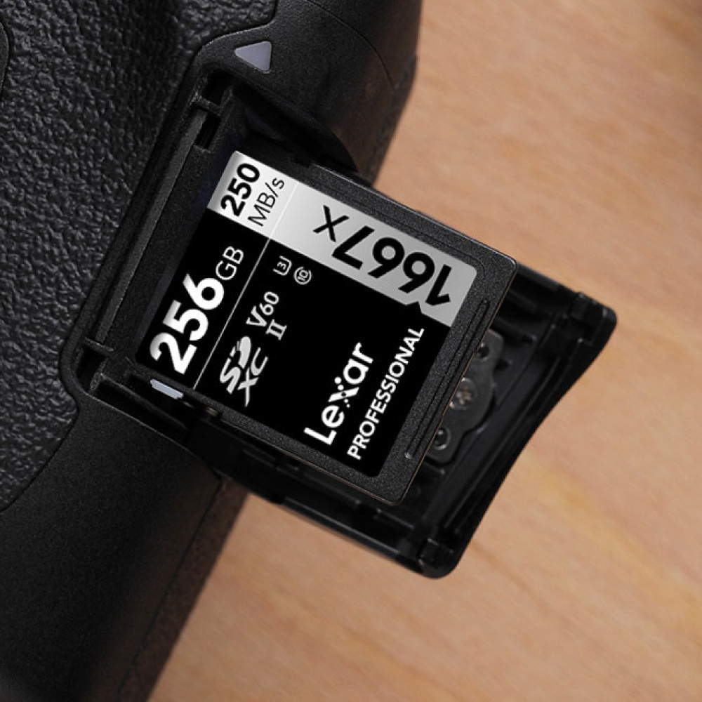 การ์ดหน่วยความจำ เอสดีการ์ด LEXAR SD1667X 256GB UHS-II U3 V60 SD CARD FULL-HD 3D 4K RW250/120MB/S (LSD256CB1667)_5