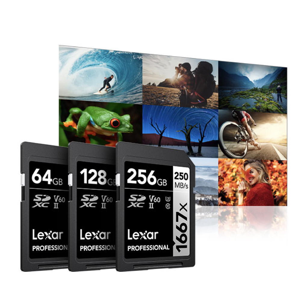 การ์ดหน่วยความจำ เอสดีการ์ด LEXAR SD1667X 256GB UHS-II U3 V60 SD CARD FULL-HD 3D 4K RW250/120MB/S (LSD256CB1667)_6