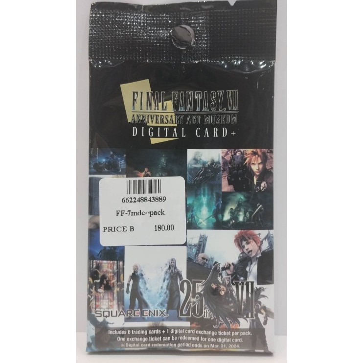 FF FF-7mdc--pack FF VII Anniversary Art Museum Digital Card Plus Booster P Booster Final Fantas 1 EN