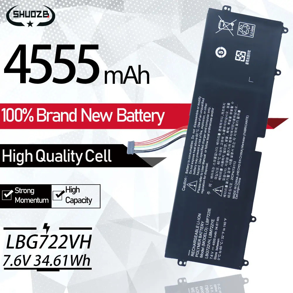LBG722VH LBP7221E LBM722YE Battery For LG 13Z940 13ZD940-GX58K 14Z950 EAC62198201 13ZD940 14ZD960-GX