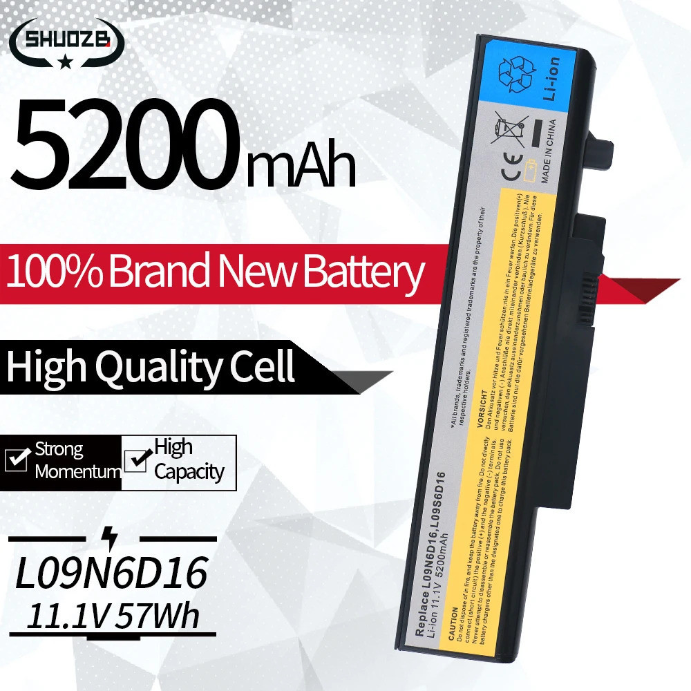 L09N6D16 Battery For Lenovo B560 B560A V560 V560A IdeaPad Y460 Y560 Y560A 121000917 121000918 57Y656