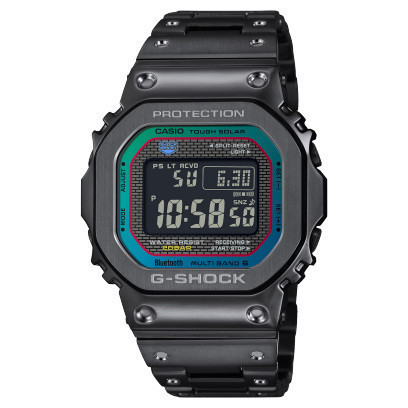 JDM WATCH ★ Casio GSHock GMW-B5000BPC-1JF ตัวเรือนสแตนเลสสตีล/สายโลหะ กระจกอินอนินทรีย์ Tough Solar 