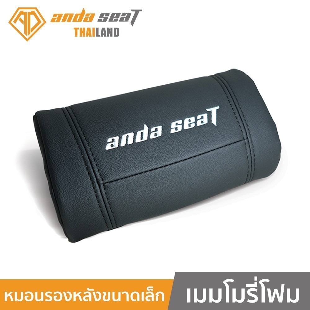 Anda Seat Mini Lumbar Black อันดาซีท หมอนรองหลังขนาดเล็ก รองรับสรีระ รองรับส่วนโค้งของหลังและเอว สีด