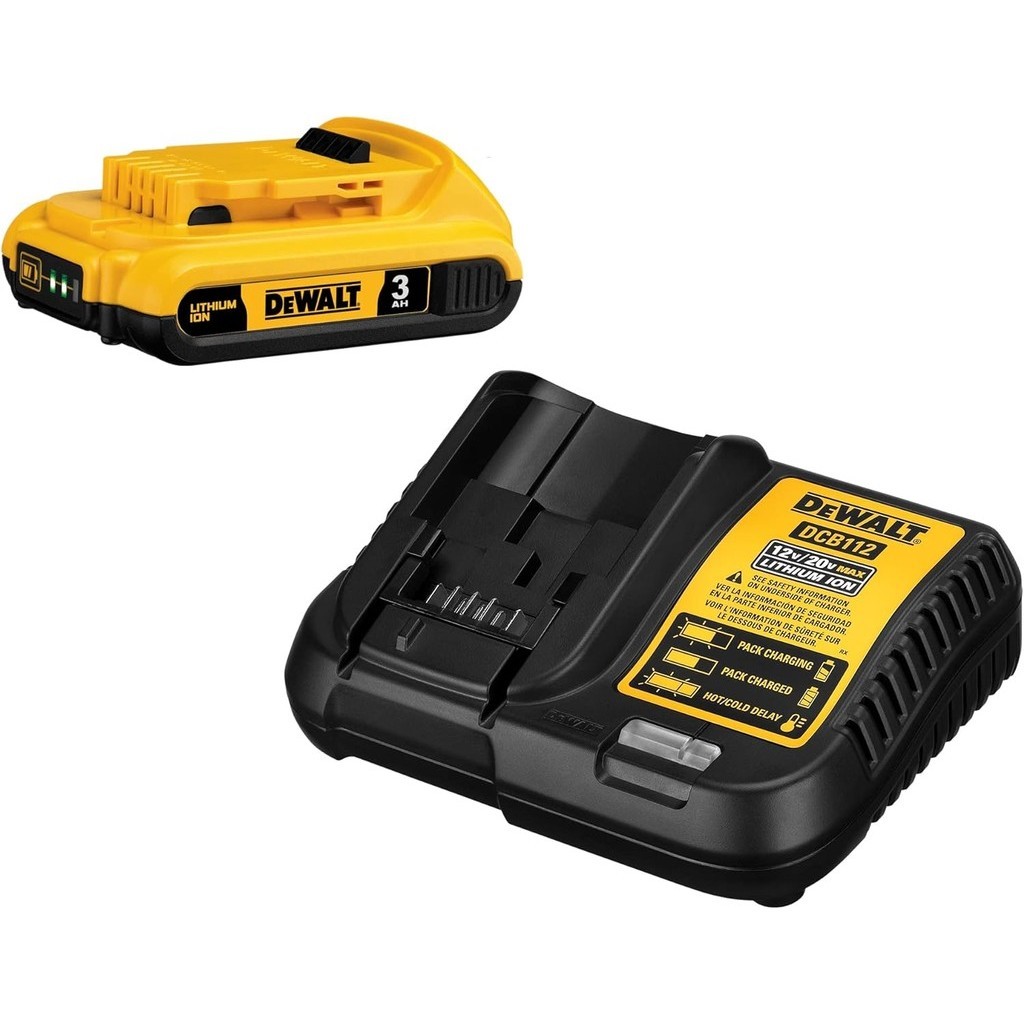 DEWALT 20V MAX Battery Pack with Charger, 3 Ah, Extra Long Run Time (DCB230C)
