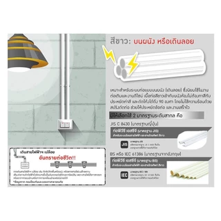 ELECKTA ท่อตรง PVC 20 มม. 2.92 ม. สีขาว BS จัดส่งโดย HomePro